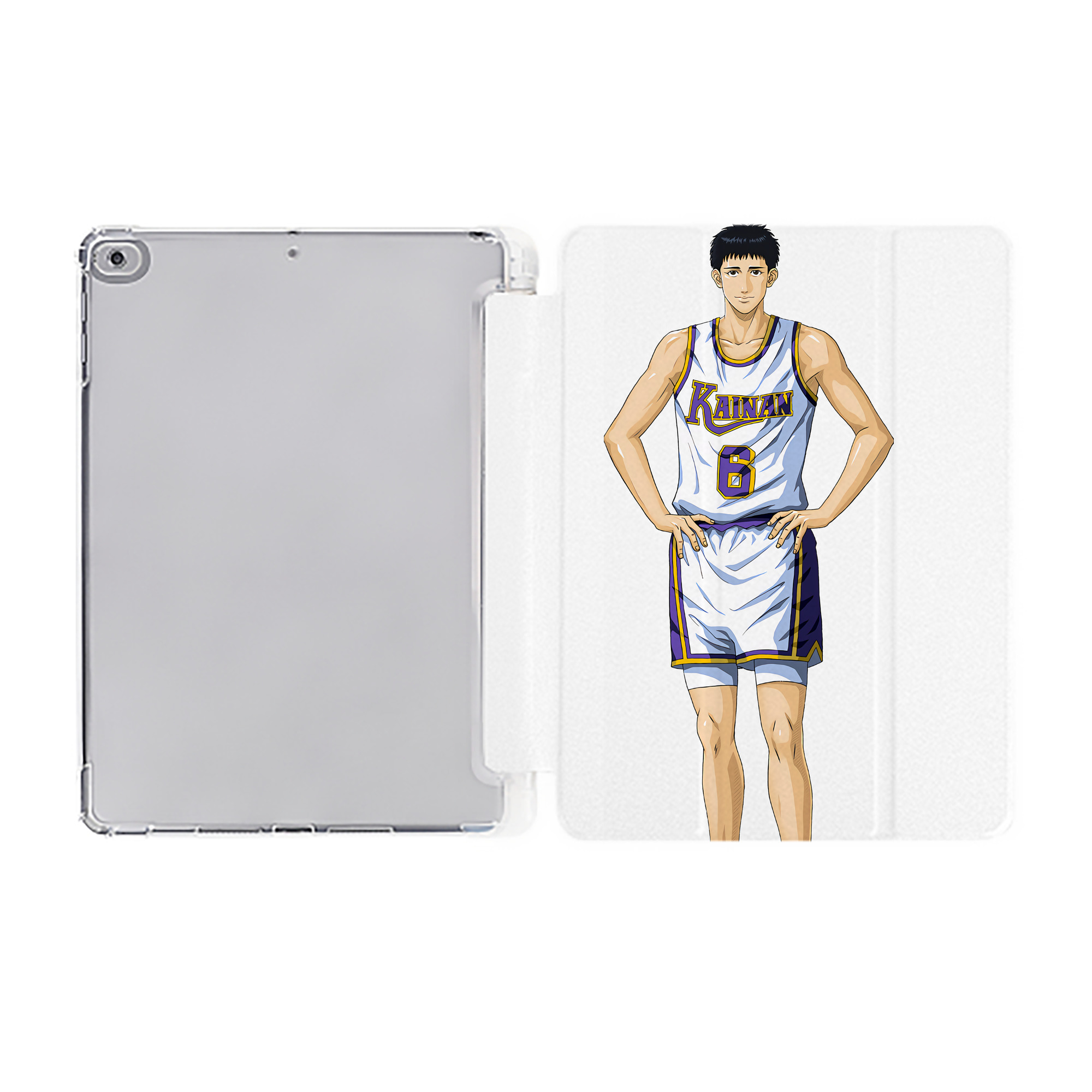 （画像用） SLAM DUNK／スラムダンク IPad ケース ペン収納付き 三つ折りスタンド PUレザー×シリコン 対応機種9.5/10.5/10.9インチ